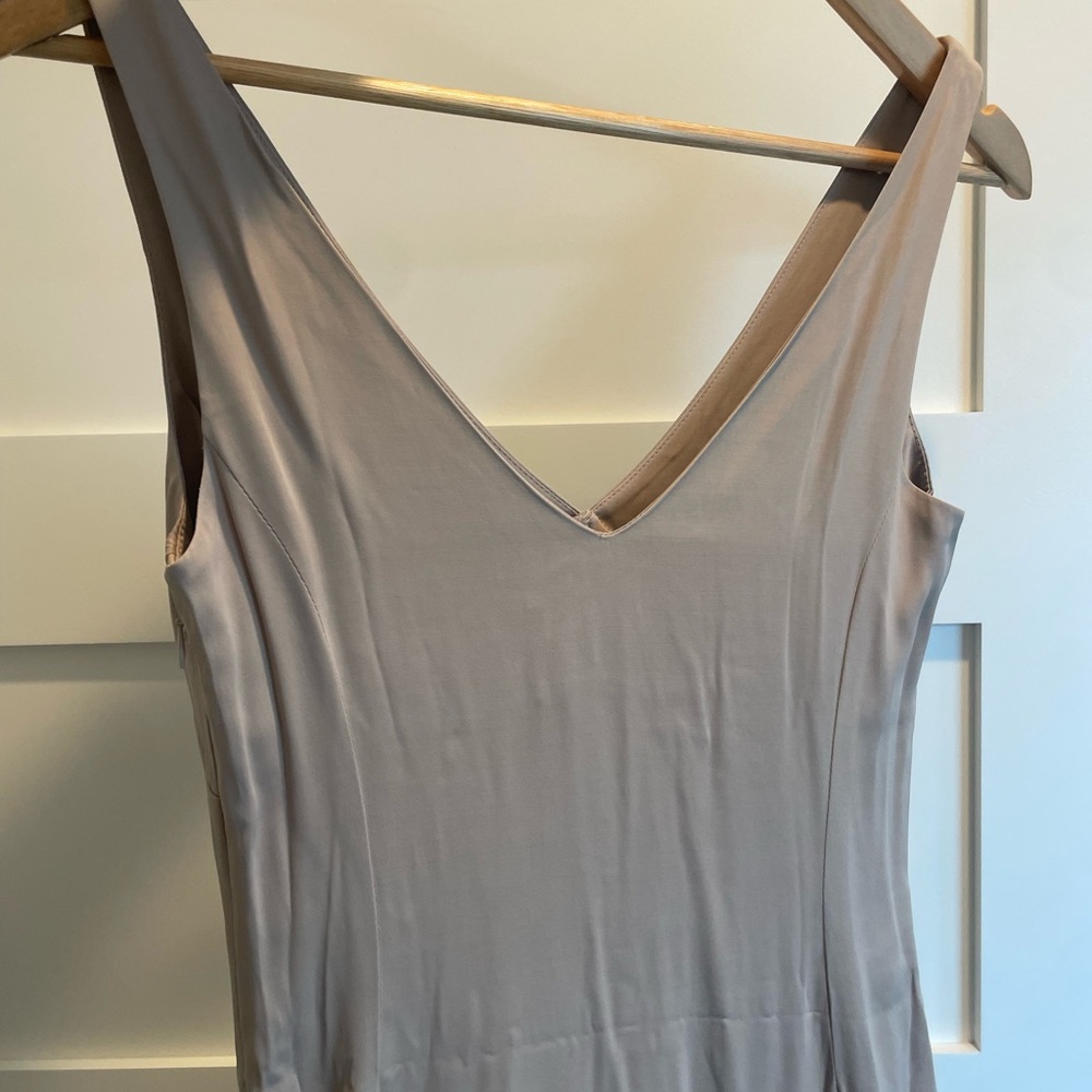NWT KOTN Cream Button-Front V-Neck Dress - Picture 9 of 9
